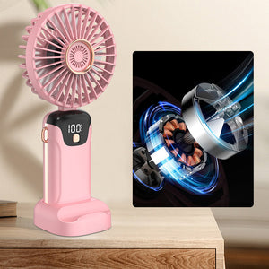 Tragbarer Ventilator mit Digitalanzeige