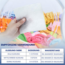 Laden Sie das Bild in den Galerie-Viewer, Anti-Farbübertragungs- und Farbabsorptionstabletten für Wäsche