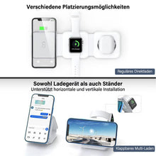 Laden Sie das Bild in den Galerie-Viewer, 3-in-1 faltbares Wireless-Ladegerät mit magnetischer Anziehung