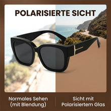 Laden Sie das Bild in den Galerie-Viewer, Polarisierte quadratische Sonnenbrille mit umschließendem Design