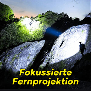 Am Kopf befestigte, superhelle Taschenlampe