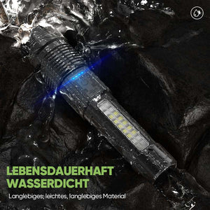 Ultrahelle Taschenlampe mit weißem Laser und großer Reichweite