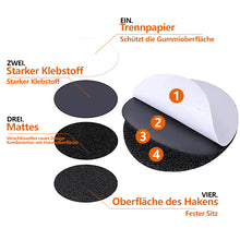 Laden Sie das Bild in den Galerie-Viewer, Runder Klettverschluss mit Kleberückseite