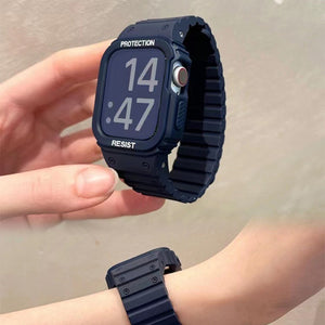 Integriertes magnetisches Silikonarmband der Apple Watch