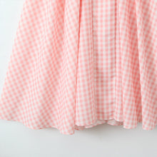 Laden Sie das Bild in den Galerie-Viewer, Kariertes Kleid mit V-Ausschnitt und Riemchenausschnitt