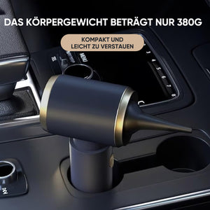 Leistungsstarker kabelloser Autostaubsauger für die mobile Fahrzeugreinigung