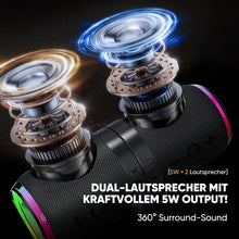 Laden Sie das Bild in den Galerie-Viewer, 2-in-1 magnetischer teilbarer Bluetooth-Lautsprecher