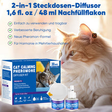 Laden Sie das Bild in den Galerie-Viewer, Pheromon-Diffusor-Set zur Beruhigung von Haustieren (Katze &amp; Hund)