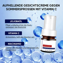 Laden Sie das Bild in den Galerie-Viewer, Aufhellende Gesichtscreme gegen Sommersprossen mit Vitamin C