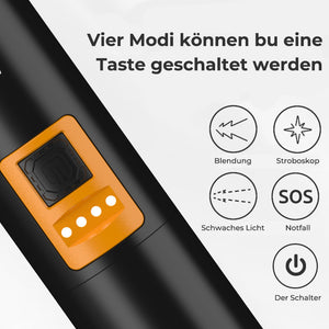 Aluminium-Taschenlampe mit starkem Licht