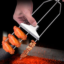 Laden Sie das Bild in den Galerie-Viewer, Halbautomatische Grillgabel aus Edelstahl (Vorbestellung, Versand innerhalb von 15 Tagen)