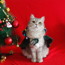 Laden Sie das Bild in den Galerie-Viewer, Katze Hund Weihnachten Cape Poncho