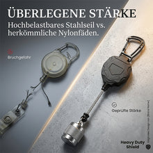 Laden Sie das Bild in den Galerie-Viewer, Einziehbarer Ausweishalter mit Karabinerclip