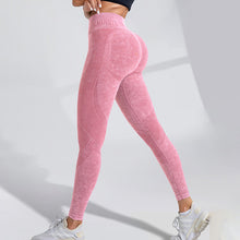 Laden Sie das Bild in den Galerie-Viewer, Einfarbige Sport-Leggings mit hoher Taille für Damen