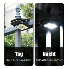Laden Sie das Bild in den Galerie-Viewer, USB- &amp; Solarbetriebene Clip-Leuchte mit Bewegungssensor