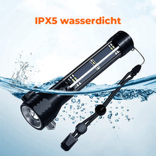 Laden Sie das Bild in den Galerie-Viewer, Taktische Multifunktions-Taschenlampe mit Solarenergie
