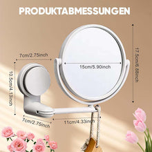 Laden Sie das Bild in den Galerie-Viewer, Klappbarer Schminkspiegel zur Wandmontage