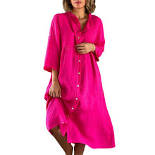 Laden Sie das Bild in den Galerie-Viewer, Einfacher, stimmungsvoller, lockerer Kleid