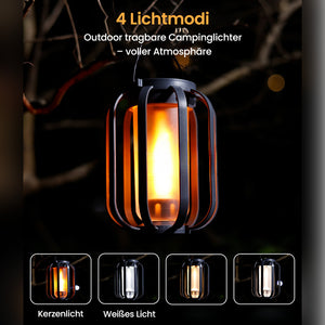 Solarbetriebene Campinglampe mit 4 Leuchtmodi