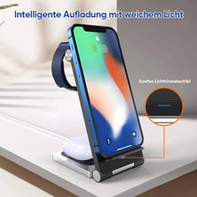Laden Sie das Bild in den Galerie-Viewer, Drahtloses 3-in-1-Ladegerät