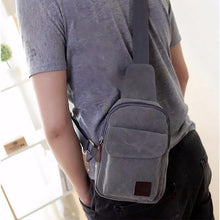 Laden Sie das Bild in den Galerie-Viewer, Schulter-/Brusttasche aus Segeltuch