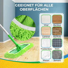 Laden Sie das Bild in den Galerie-Viewer, Ersatz-Wischbezüge aus Chenille für die Bodenreinigung