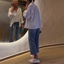 Laden Sie das Bild in den Galerie-Viewer, Asymmetrisches Oberteil mit Revers