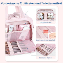 Laden Sie das Bild in den Galerie-Viewer, Große, weit zu öffnende Reise-Make-up-Tasche
