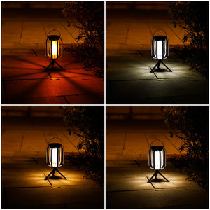 Solarbetriebene Campinglampe mit 4 Leuchtmodi