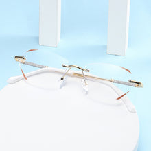Laden Sie das Bild in den Galerie-Viewer, Modische randlose Anti-Blaulicht-Lesebrille