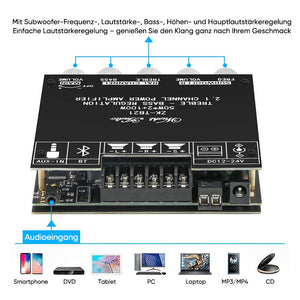 2.1-Kanal Bluetooth-Audio-Leistungsverstärkermodul