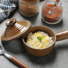Laden Sie das Bild in den Galerie-Viewer, Schale mit Seitengriff aus grobem Geschirr