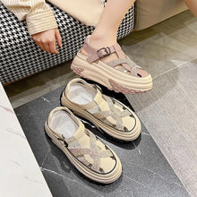 Laden Sie das Bild in den Galerie-Viewer, Sportliche Sandalen mit Künstliche Diamanten