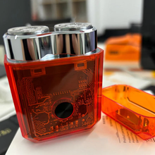 Laden Sie das Bild in den Galerie-Viewer, Transparenter magnetischer Mini-Elektrorasierer mit Doppelkopf