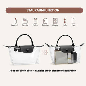 Transparente PVC-Handtasche