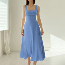 Laden Sie das Bild in den Galerie-Viewer, Neues Midikleid mit dicken Trägern für Damen