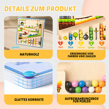 Laden Sie das Bild in den Galerie-Viewer, Hölzernes pädagogisches Labyrinthspielzeug für Kinder
