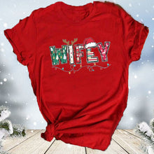 Laden Sie das Bild in den Galerie-Viewer, Weihnachten Brief 3D Digitaldruck Rundhals T-Shirt