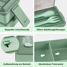 Laden Sie das Bild in den Galerie-Viewer, Tragbare doppellagige Lunchbox