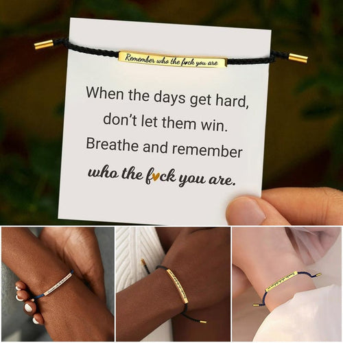 Geflochtenes, verstellbares Inspire-Armband
