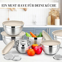 Laden Sie das Bild in den Galerie-Viewer, Edelstahl-Rührschüssel-Set