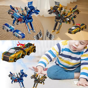 2-in-1 Magnetische Autos: Drachen und Einhörner