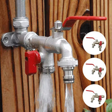 Laden Sie das Bild in den Galerie-Viewer, Zinklegierung Dual Outlet Wasserhahn für Gartenarbeit