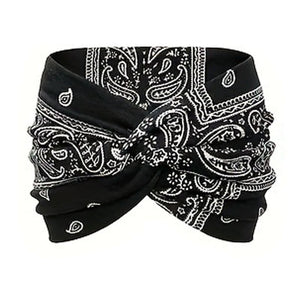 Bedrucktes Cross-Yoga-Stirnband