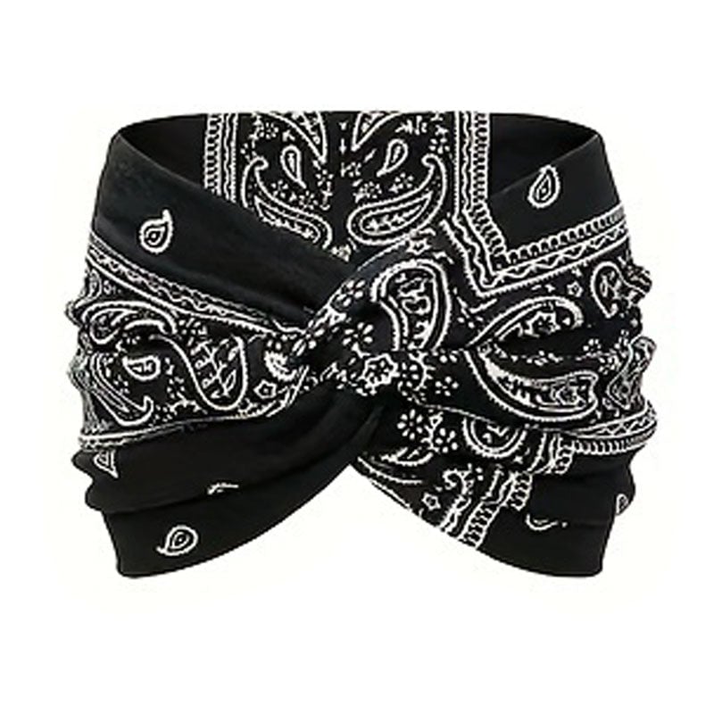 Bedrucktes Cross-Yoga-Stirnband