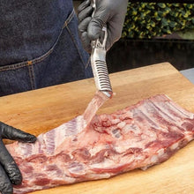 Laden Sie das Bild in den Galerie-Viewer, Edelstahl-Silberhautentferner für Spare Ribs