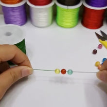 Laden Sie das Bild in den Galerie-Viewer, DIY handgemachte geflochtene Armband Perlen Draht