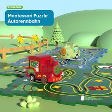 Laden Sie das Bild in den Galerie-Viewer, Puzzlespielzeug für Kinder mit Schienenfahrzeugen