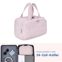 Laden Sie das Bild in den Galerie-Viewer, Große, weit zu öffnende Reise-Make-up-Tasche