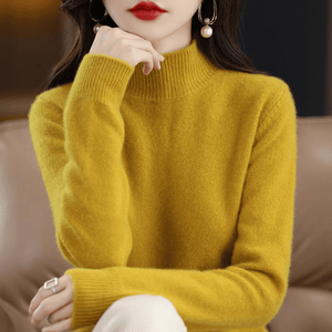 Damen-Pullover mit Stehkragen